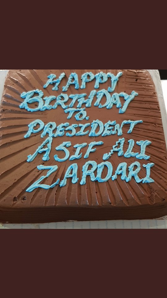 Happy birthday my Boss President Asif Ali Zardari sahab... 