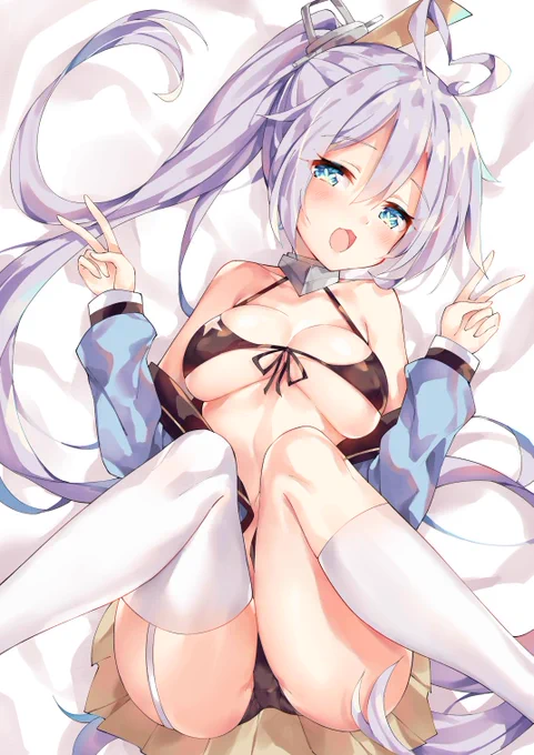 ダブルピースぽねき #アズールレーン 