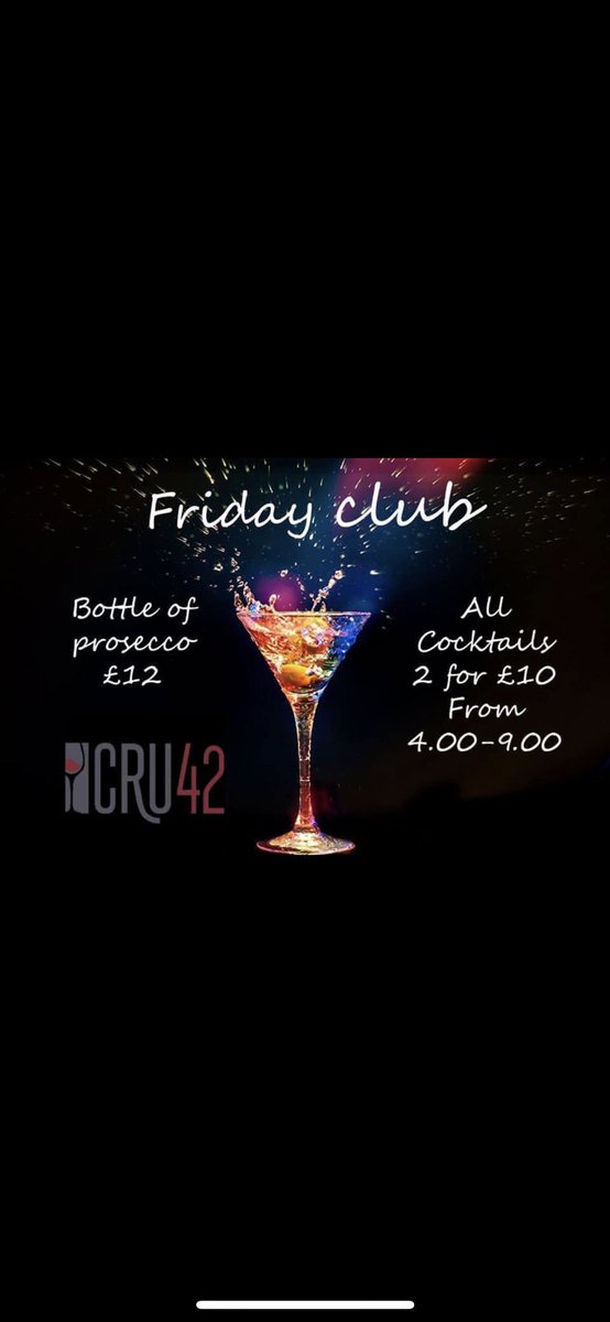Join us tonite for FRIDAY CLUB 🥂Processo £12 a bottle . Cocktails 2-4-£10 up until 9pm #mumbles #winebar #fizzfriday #cocktails #summer
