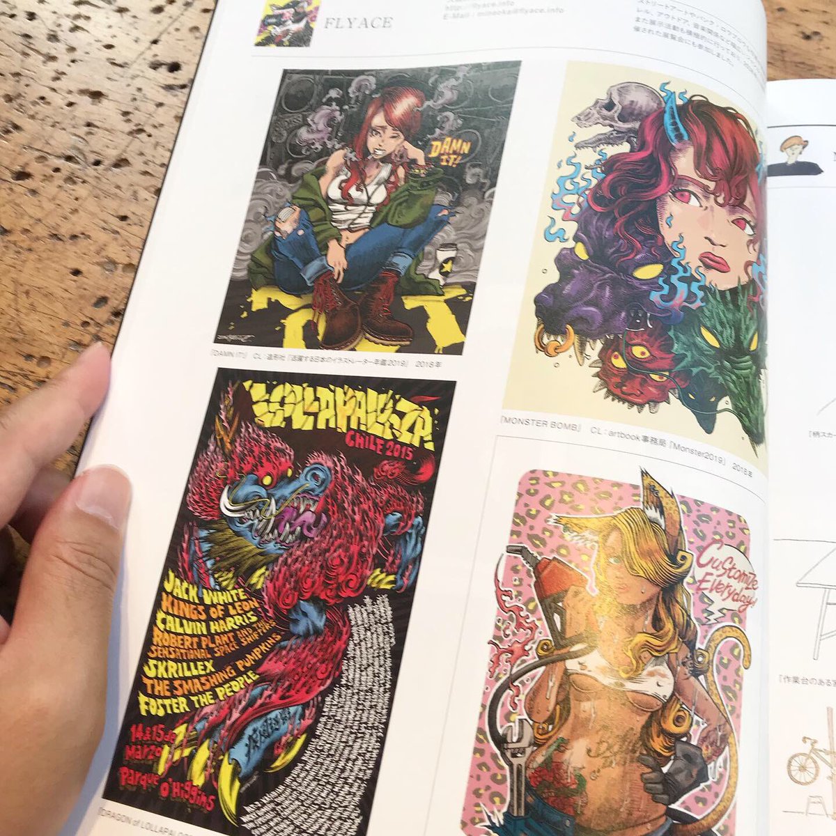 FLYACE_JPN's tweet photo. 今月発売のイラストノートNo.51に作品掲載して頂いてます!いつか載りたいと思ってた本なので嬉しい〜💫
#イラストノート #FLYACE https://t.co/cH9vGRpjQQ