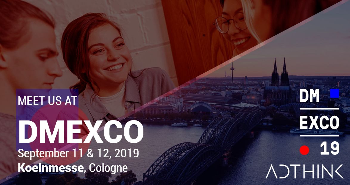 Meet Adthink at @DMEXCO on September 11th & 12th! 🙌 Book your meeting now : buff.ly/2GvFWBT contact us : sales@adthink.com #marketing #digital #innovation