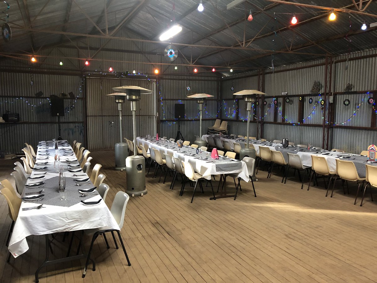 FarmerTonyWhite's tweet photo. Ready for #jonnycash #mmpig group 10 th annual shearing shed show. Our grower group gets 70 people each year in black tie for a three course meal and party in our shearing shed. #funinfarming https://t.co/DYHCo2dbzM
