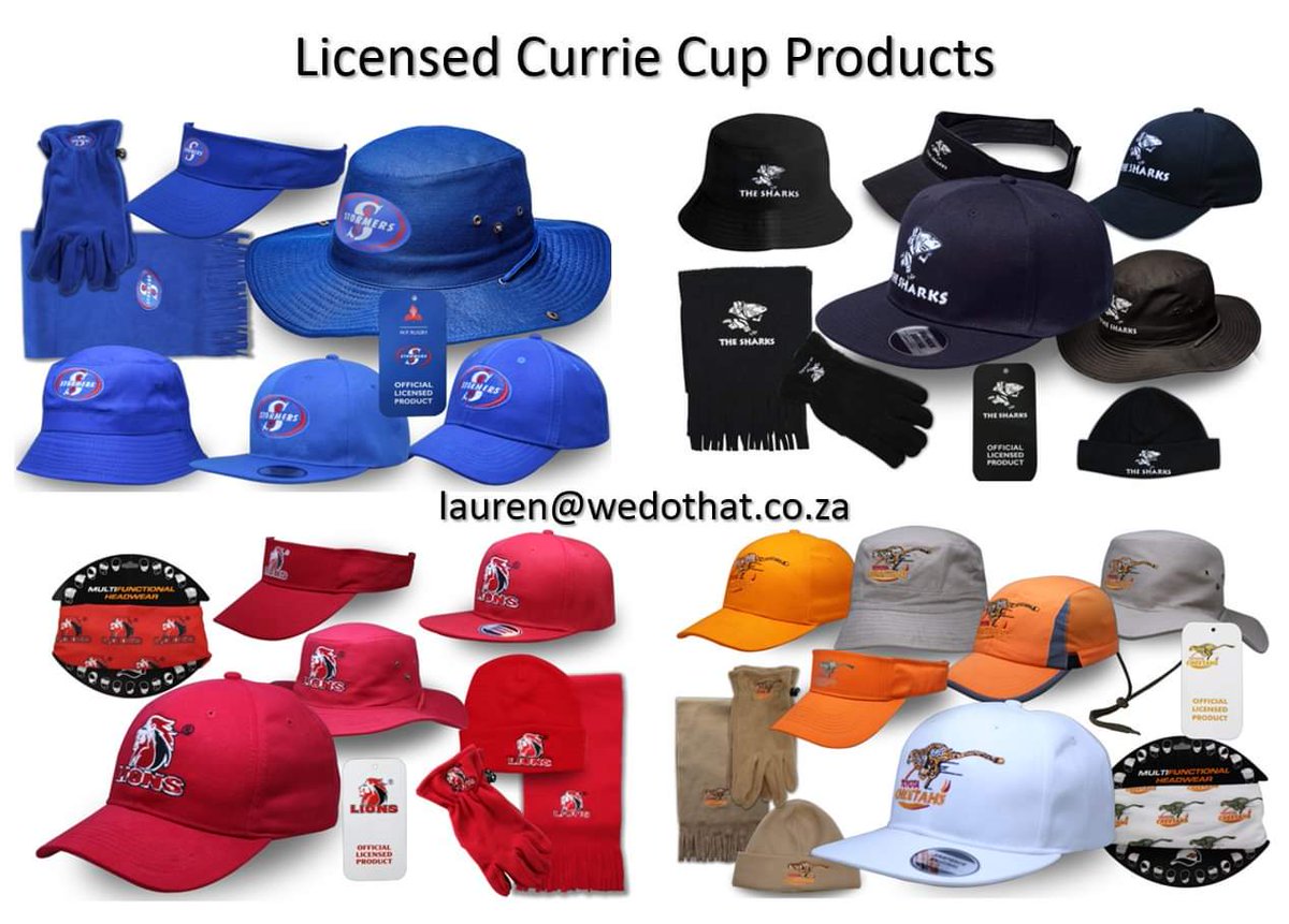 WeDoThatSA's tweet photo. Official Currie Cup 🧢 Headwear 🧢

#marketing #branding #promotionalproducts #SouthAfrica #WeDoThatSA #Sharks #Lions #Stormers #Cheetahs https://t.co/UlQD1wzBsv
