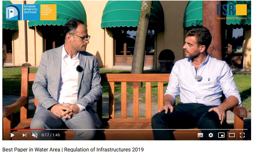 FSR_Transport's tweet photo. As a follow-up of the FSR Annual Conference #CRI19 we have prepared a series of interviews.
@ssaussier, director of FSR Water, talks to Vicenç Esteve Guasch, who won Water-session paper award, about England and Wales Water Sector.
📽️https://t.co/iPK4i5u4eQ https://t.co/xJDA6Q2bAS