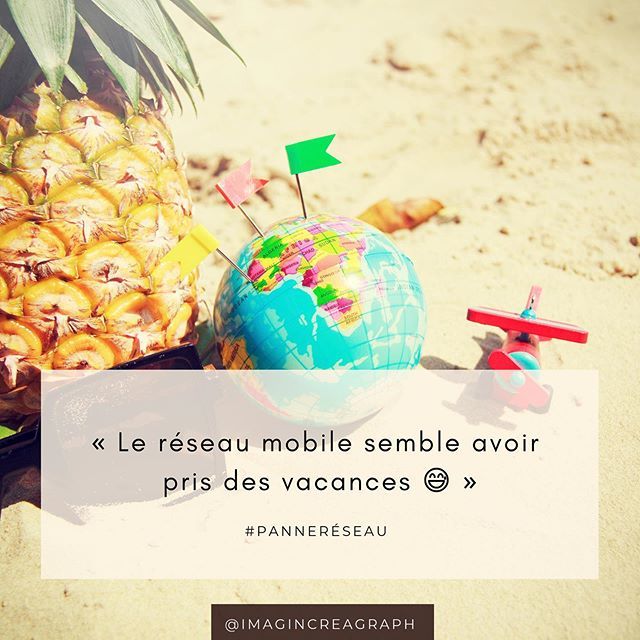 imagincreagraph's tweet photo. ☀️🏝Je ne sais pas si c’est la chaleur qui a eu raison des antennes relais ou si il y a des travaux mais le réseau mobile sembre avoir pris quelques vacances. 🙈
⠀
En attendant son retour merci de me contacter par mail ou DM uniquement.
⠀
Et vous, êtes… https://t.co/HKM8VRymmw https://t.co/jnBZruMgv1