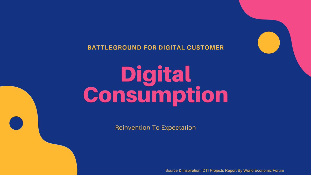 #DigitalBattleground: #Reinvention To Expectation. To get a free copy of  #DigitalConsumption insight either #Tweet to @366pi or download from bit.ly/2YlzvY6 (Do Like &Follow) 
#DigitalMarketing #digitalselling #ContentMarketing #CustomerSuccess #Marketing