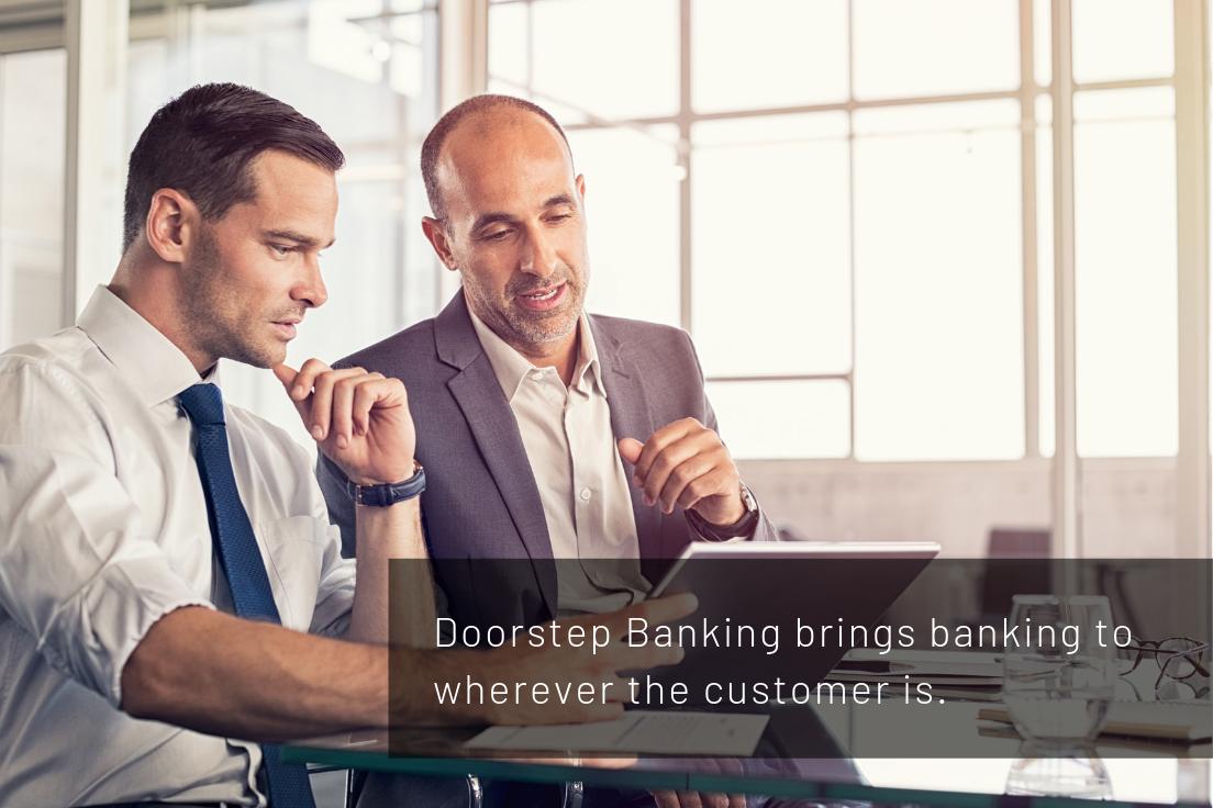 VeriPark's tweet photo. #Doorstepbanking brings #banking to wherever the customer is. It enables direct sales agents to carry out many transactions instantly at the customer's doorstep.
https://t.co/OCe7Tax6Am
#tabletapplication #digitalonboarding #retailbanking #bankingsolutions #directsalesagent https://t.co/nMUsewPGfp