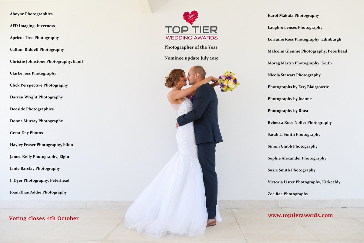 toptierawards's tweet photo. Here are the photographers who have already received one or more nominations in this highly competitive category. Could the finalists and possibly even the eventual winner be on this list? Full details can be found on https://t.co/so1iqnsa2d
#weddingawards #toptierawards #elite https://t.co/G041XSLvVk