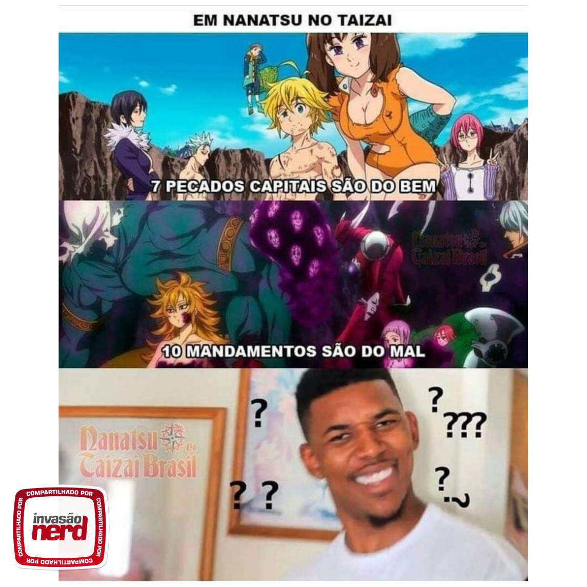 EIS QUE VOCÊ É FA DE NARUTO E COMEÇA A ASSISTIR NANATSU NO TAIZAI - iFunny  Brazil