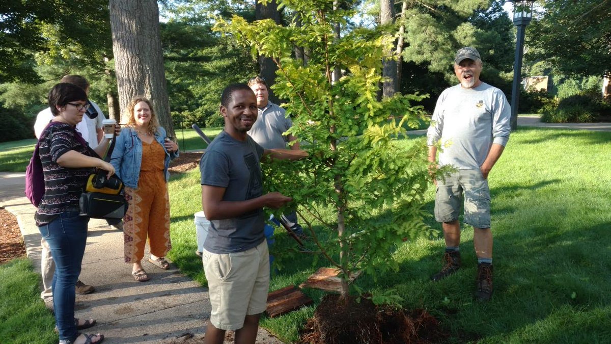tajiel_urioh's tweet photo. I dearly celebrate #TajTree Day with the whole community of @appstate, @AppStateOIED,
@sustainApp, Appstate Physical Plants Dept, @IREXintl,
@StateDept,
@WashFellowship, @usembassytz &
@YALINetwork. I dedicate my life for health of the Planet Earth. Please join me today ๐. https://t.co/Vv0UByGgMr