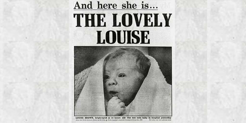 This day 41 years ago and the world\s first IVF baby. Happy birthday to Louise Brown! 