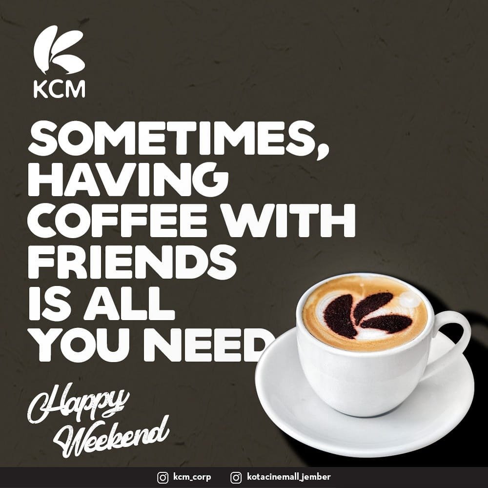 Lengkapi harimu menuju WEEKEND ini dengan secangkir kopi bersama teman - teman hanya di Coffee Shop terbaik di Jember, @kotacinemall_jember Boxwell Cafe &amp; Coffee Shop!
HAPPY WEEKEND! ☕☕