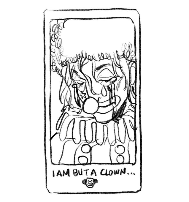 my dream is to make a very elaborate gold foiled tarot deck but instead of the fool card its a picture of me that looks like this 