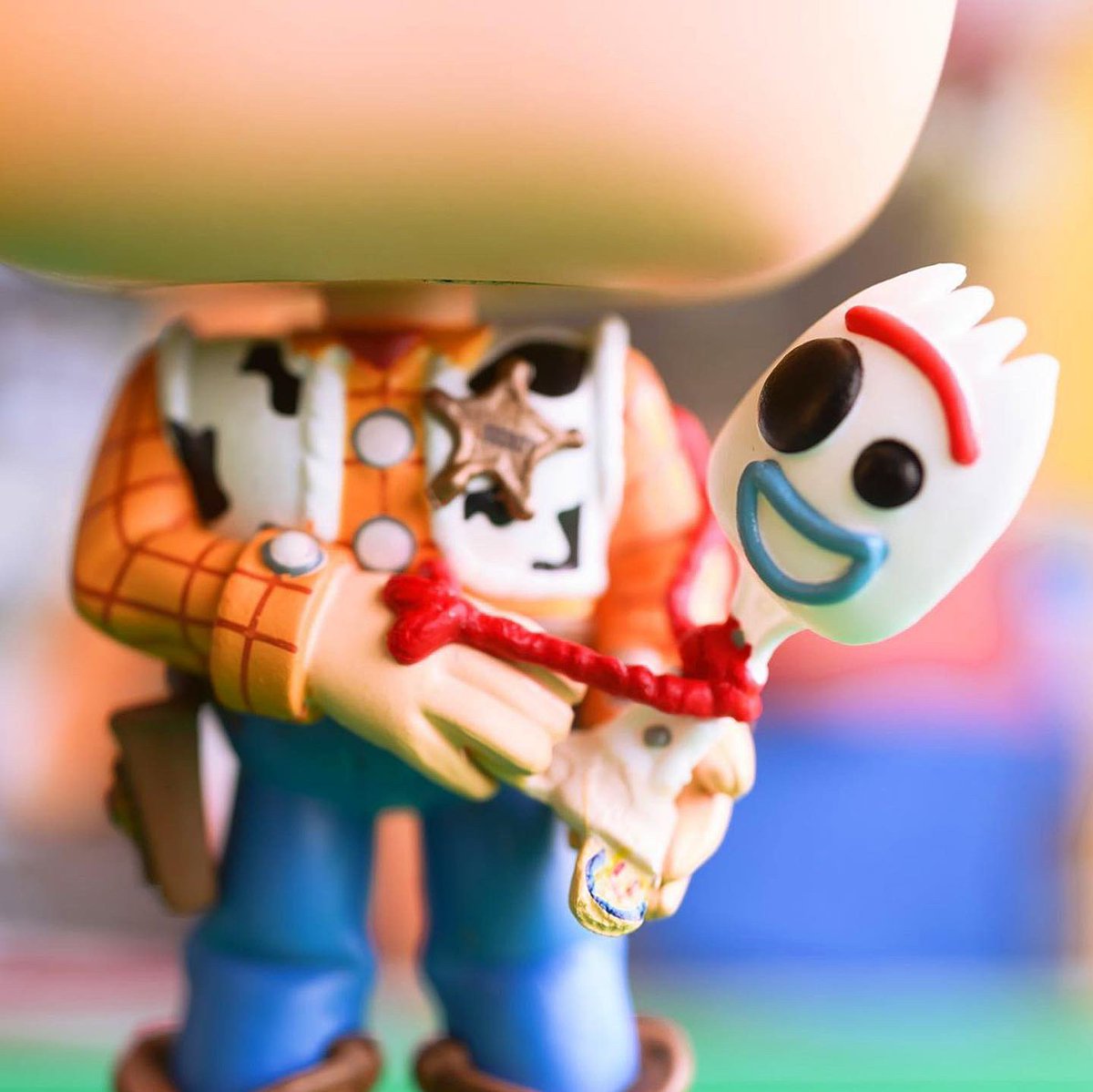 woody with forky funko pop