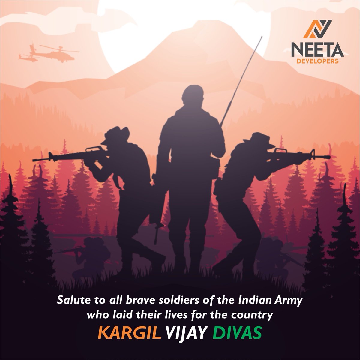 DevelopersNeeta's tweet photo. Salute the valour of our soldiers for the sacrifices they made for our nation.

#KargilVijayDiwas #कारगिल_विजय_दिवस #IndianArmy
#KargilWar #KargilAt20 #20YearsOfKargil #20YearsOfKargilVijay #RememberAndNeverForget #Kargil #Bravehearts #JaiHind https://t.co/lEUmSYpzoz
