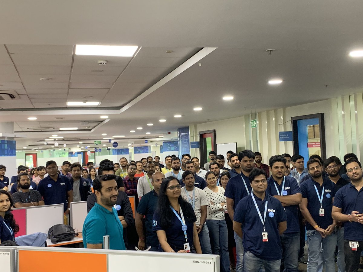 save_pranali's tweet photo. Enthusiasm and energy at the start of the Codathon at the HWE team at #tieto Best of luck to all participants for an exciting 36 hours https://t.co/pINOnC4NCB