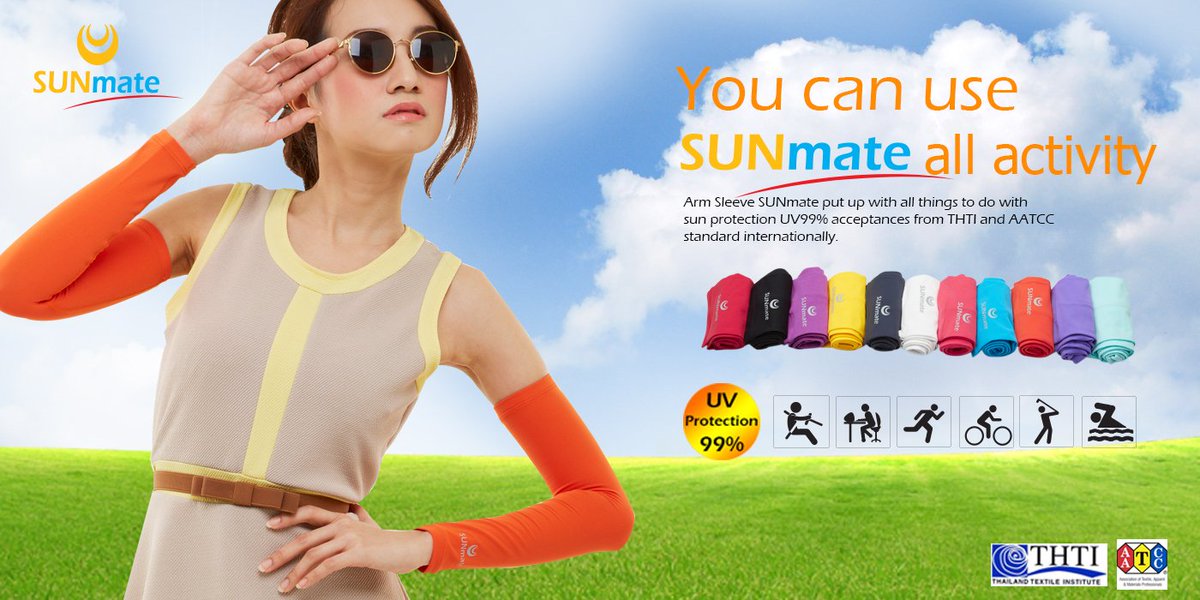 sunmate99's tweet image. #SUNmate  #ปลอกแขนกันแดด   💕ที่ป้องกันรังสีได้มากถึง 99% ช่วยปกป้องผิวแขนของสาวๆ ไม่ให้หมองคล้ำสามารถใส่ได้กับทุกกิจกรรม พร้อมมีสีให้เลือกมากกว่า 12 สีด้วยกัน ☀️

sunmate99.com