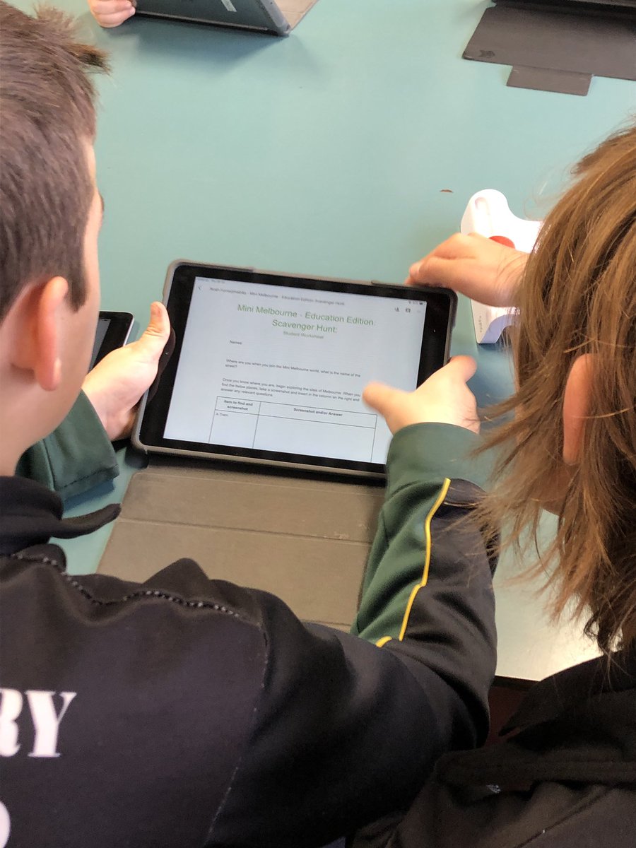 cowesps's tweet photo. G6 students returned home from Melbourne City camp yesterday and explored the familiar sites using the #minimelbourne minecraft world. They are now on the hunt for a number of landmarks they visited and taking screenshots as evidence. @PlayCraftLearn #Minecraft https://t.co/XPYayzziRm