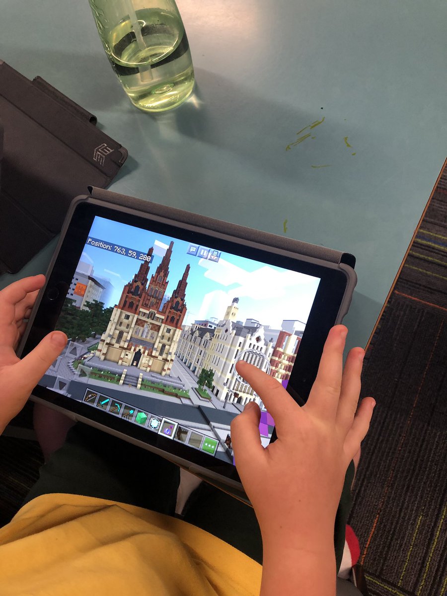 cowesps's tweet photo. G6 students returned home from Melbourne City camp yesterday and explored the familiar sites using the #minimelbourne minecraft world. They are now on the hunt for a number of landmarks they visited and taking screenshots as evidence. @PlayCraftLearn #Minecraft https://t.co/XPYayzziRm