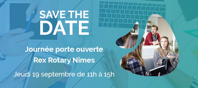 RexRotaryFrance's tweet photo. 🗓 SAVE THE DATE // L'agence Rex-Rotary Nîmes vous convie à sa JPO sur les enjeux de la transformation digitale et de la RGPD pour votre entreprise.

👉 Pour participer à notre cocktail et à nos nombreux ateliers, inscrivez-vous par mail à rrfr.nimes@rex-rotary.fr 💬 https://t.co/3PrDpmpewB