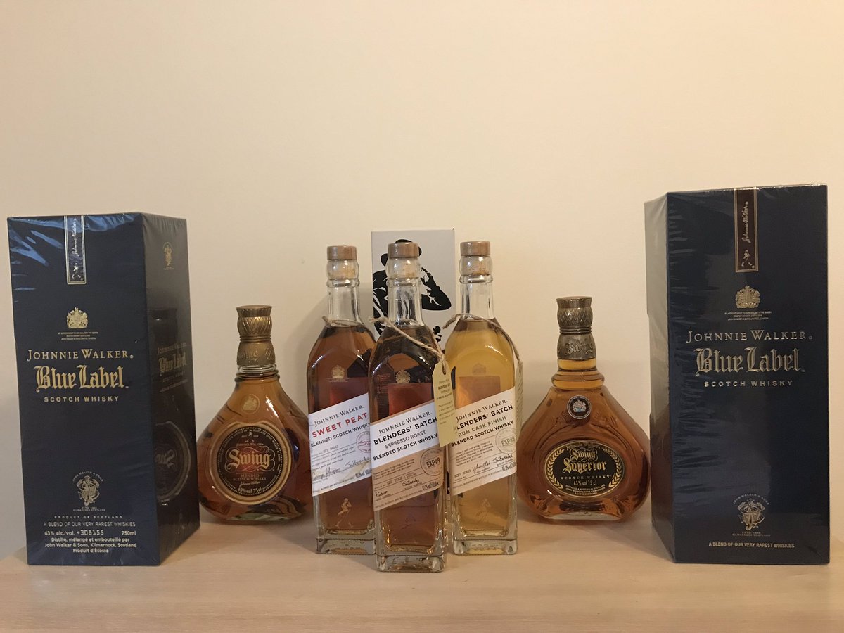 whisky_peg's tweet photo. My very limited #johnniewalker #whiskycollection A lot more to buy @johnniewalker_ #bluelabel #janewalker #johnniewalkerswing #blendedwhisky #blendersbatch #blacklabel https://t.co/ZMFYOR0M6c