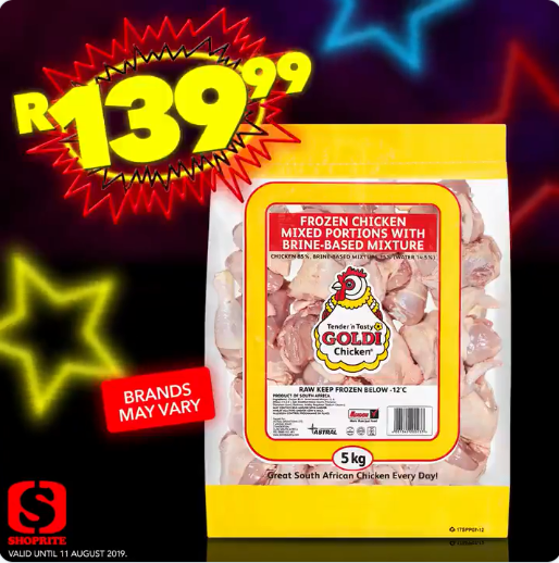 FetchtheCity's tweet photo. Get This 5Kg Chicken Pack For Just R139.99 Courtesy Of @Shoprite_SA https://t.co/fQ7IWu3ax4 #anythingfromanywhere #chickenpack #fetchthecity #fridayfeeling #friyay #girlbuyza #girltalkza #molowlowbirthday #personalshopper #pretoria https://t.co/CNG6hSyp3W