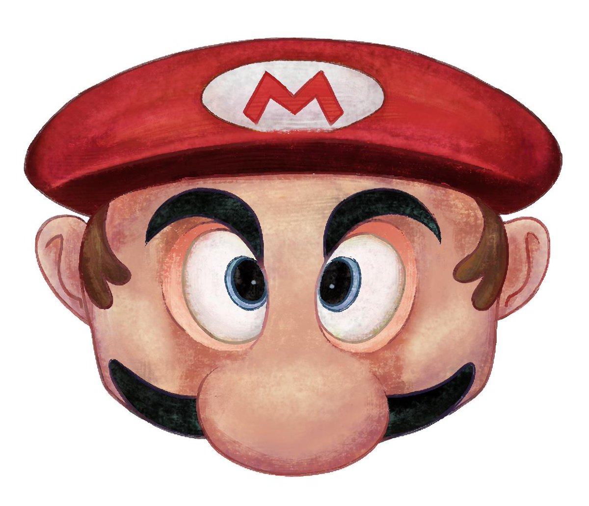 A full image of the spooky mario head from my new cartoonpic.twitter.com/FN...