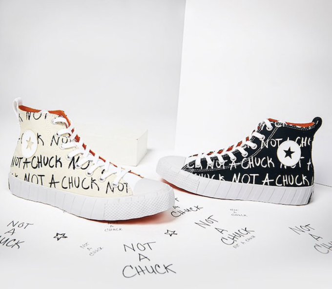 not a chuck converse on feet