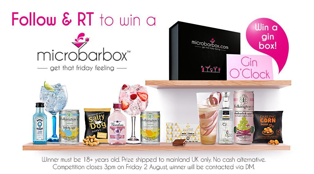 microbarbox's tweet image. It's #FreebieFriday! #Follow &amp;amp; #RT to #win a #GinO'Clock #MicroBarBox. Good Luck! #competition #giveaway #retweet #FridayFeeling 
Check out the prize here: bit.ly/3115Zst