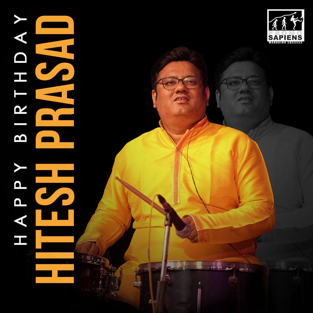 ThePromoSapiens's tweet photo. Wishing #HiteshTrilokiPrasad a very Happy Birthday who never fails to create magic through percussion. https://t.co/qFIADnMxId