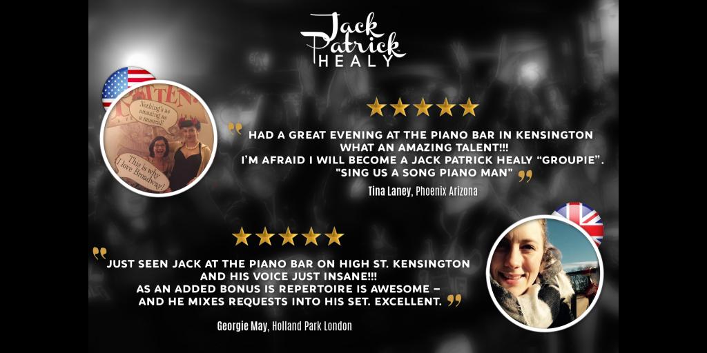 JackPatHealy's tweet photo. Fantastic reviews flowing in from last weekend's performances in London. The UK is receiving Jack Patrick Healy very well indeed! 

#reviews #jackpatrickhealy #London @JackPatHealy #piano #pianosmithfield #pianokensington https://t.co/hROwlYnJAF