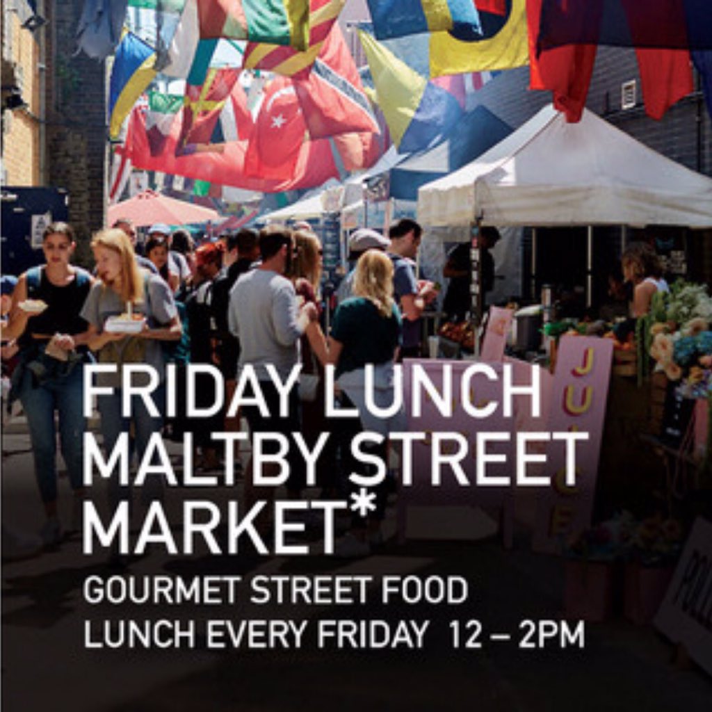 🚨FRIDAY LUNCH 12-2pm ON MALTBY 🚨
Maltby has opened shop with a select choice of traders to feed all you hungry locals, at work or at play.
With regularly changing traders, this week we are joined by <a href="/TheBeefsteaks/">The Beefsteaks</a> @VietnameseB and @ethiopian_classic_cusine.
See you soon #se1