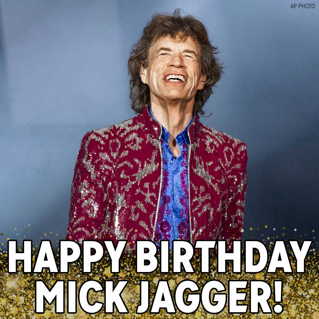 Happy birthday to legendary rocker Mick Jagger! 