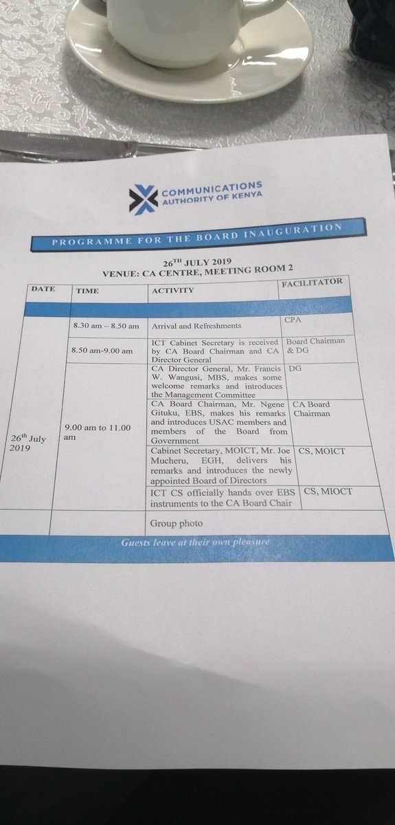 BarakaJefwa's tweet photo. Currently at the @CA_Kenya for the board inauguration held at the CA Center
#CIOEA
#CIOEAMagazine
#CIOTAISummitEA
@CIOEastAfrica https://t.co/Zc9HP6IHvZ