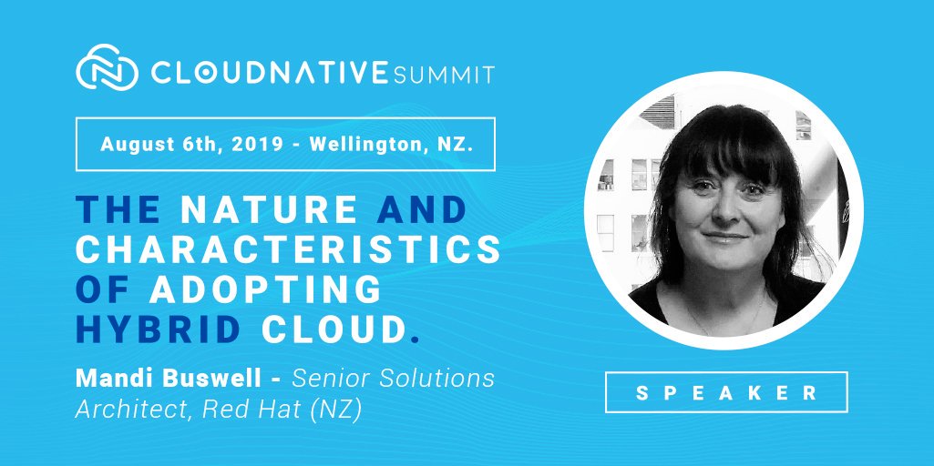 The nature and characteristics of adopting hybrid cloud / Mandi Buswell - Senior Solutions Architect, Red Hat (NZ)

cloudnativesummit.co/nz/speaker-man…

#cloudntv #CloudnativeANZ #DigitalTransformation #HybridCloud  <a href="/RedHat/">Red Hat</a> @RedHatANZ