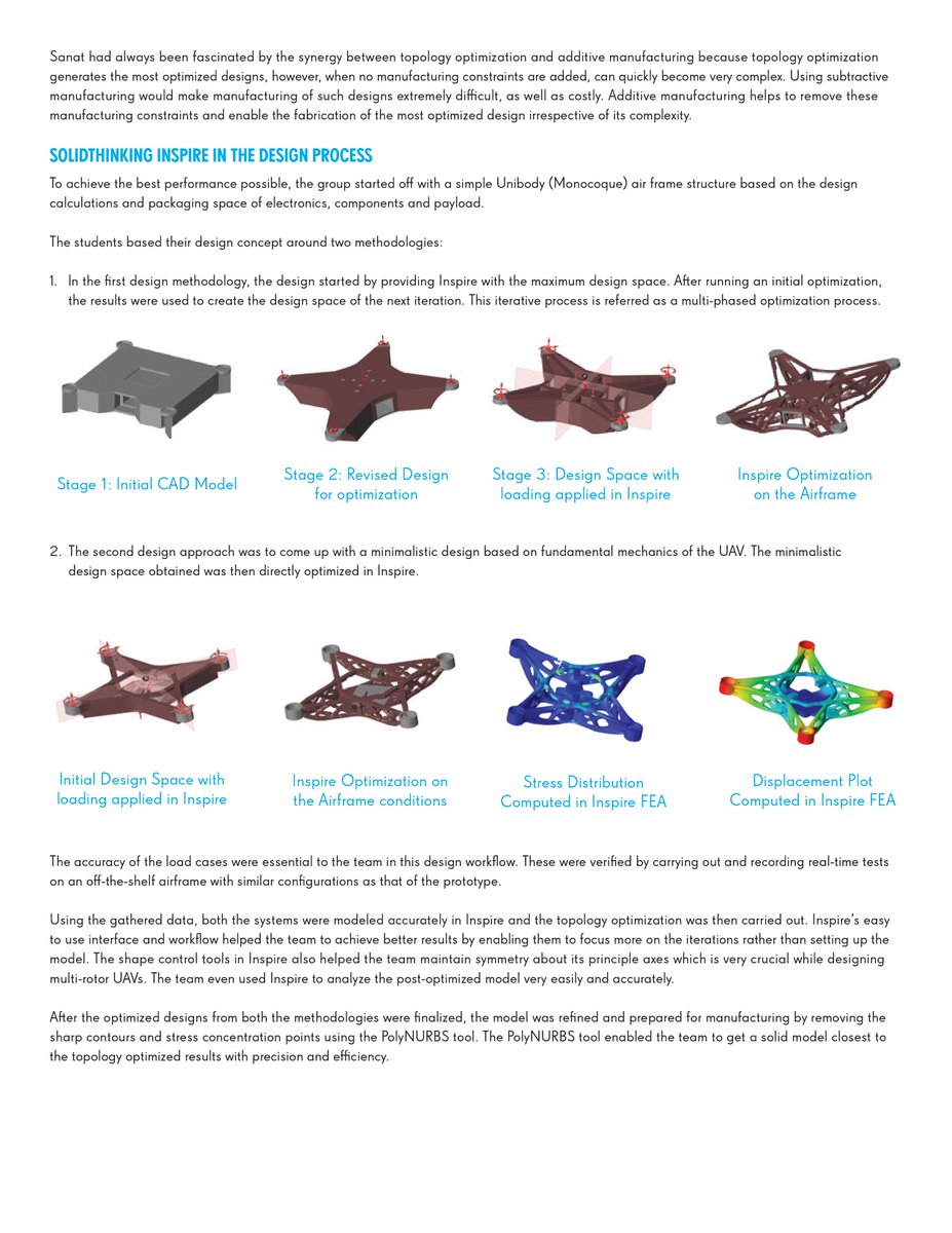 MichaelMegannon's tweet image. RT AsylumDrone: RT DesignTechSys: Topology Optimization of an Unmanned Aerial Vehicle 
( UAV ) Airframe Structure. 
Read Altair Case Study #SuccessStory 
#MIT #DesignTechSys #CaseStudy #Altair #InspireCAST
#Topology #Optimization #UAV  #drone 
#Airframe …