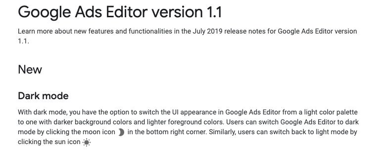 robinprinsen's tweet photo. Dark Mode everywhere #googleads #darkmode #advertising https://t.co/bDxkE0X8Wi