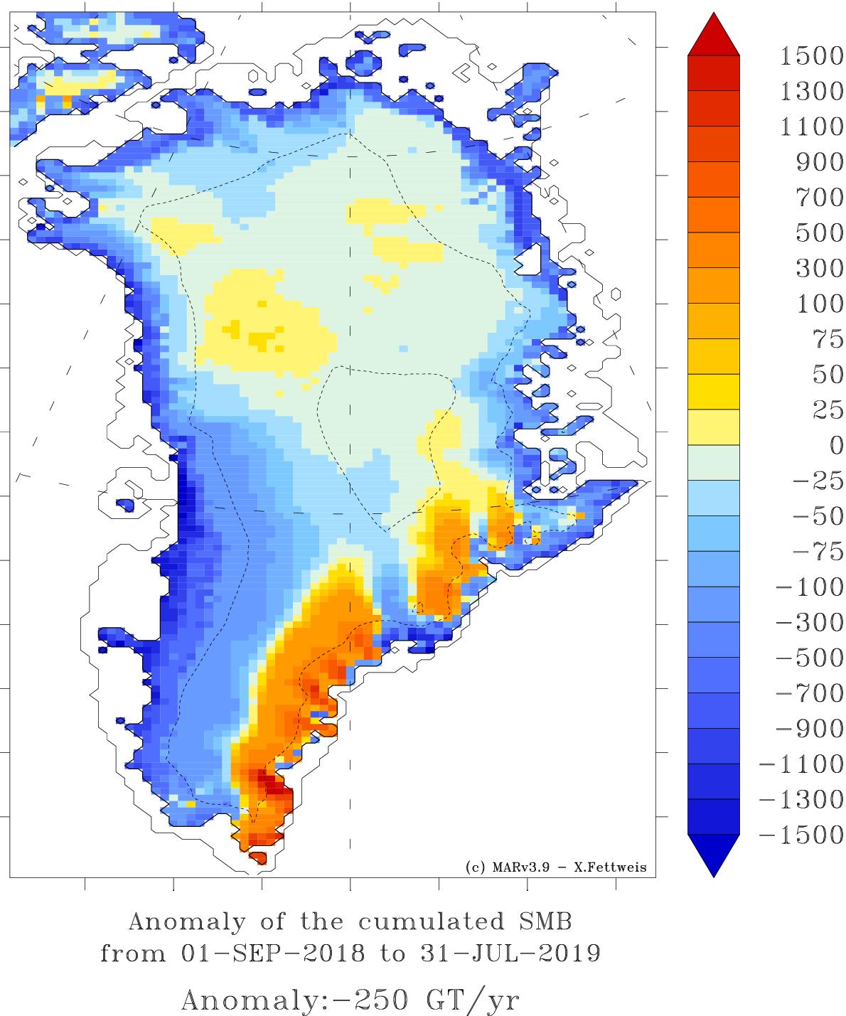 Xavier Fettweis Since The Beginning Of This Summer The Abnormal Greenland Ice Sheet Surface Melt Has Already Contributed To A Sea Level Rise Of 0 7mm Smb Anomaly Of 250gt Yr Matching Xavier Fettweis Since The Beginning Of This Summer The Abnormal Greenland Ice Sheet Surface Melt Has Already Contributed To A Sea Level Rise Of 0 7mm Smb Anomaly Of 250gt Yr Matching