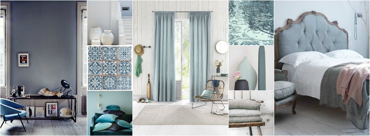 ☀️SUMMER☀️ Ready Made Linen Curtains cool blue "July" bring coolness to hot summer homes. Plus they are discounted- a economical way to bring the luxury of linen into your scheme. *Get 20% off with Sale Code SUNNY20 * ow.ly/QCpj50vceM3