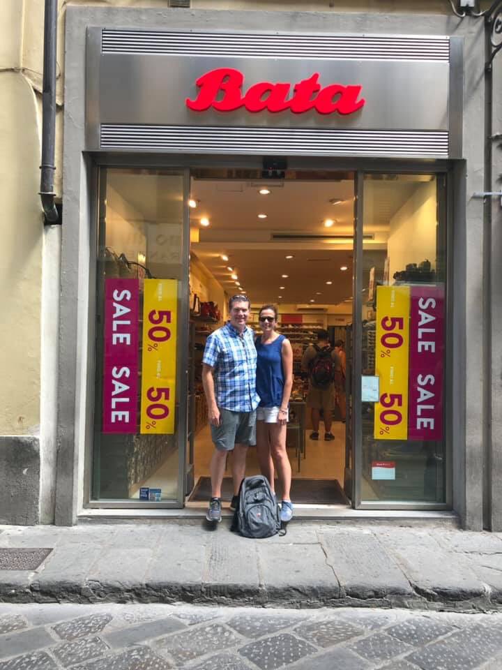 Look what we found as we were strolling through Florence yesterday.