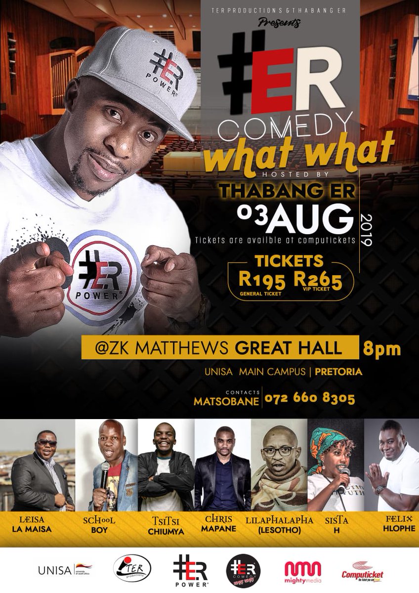 MduduziAmos's tweet photo. #ERComedyWhatWhat tickets available now #YMornings #KingMonada #ThatoNTap #EFFturns6 #EFF #MyPrideDoesNotAllowMeTo #Metrofmbreakfast #immaculateBreakfast #MinaNawe https://t.co/fIYqSXDdlp