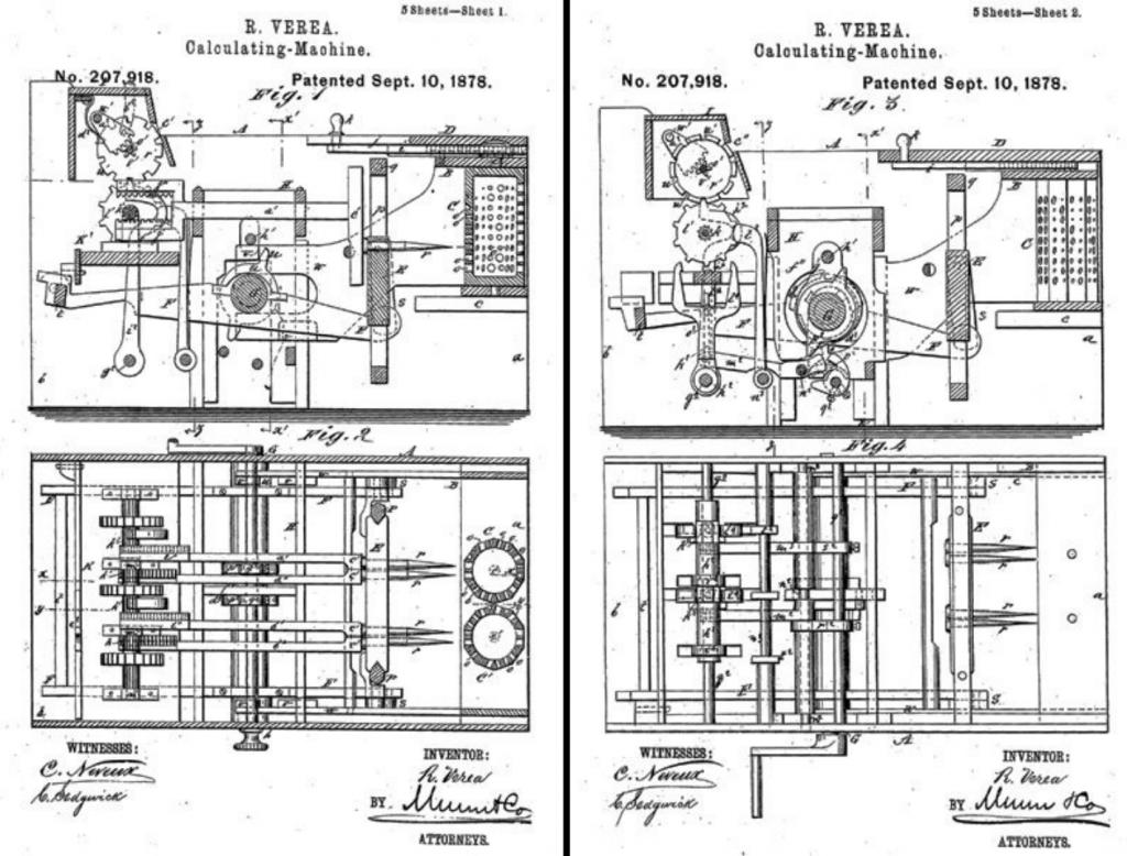  EL ROMANTICISMO ESPAÑOLRamón Verea: periodista, ingeniero, escritor e inventor español. Ideó la primera calculadora mecánica capaz de realizar multiplicaciones directamente. Su máquina se conserva en depósitos de la sede central de IBM, Nueva York. https://www.elespanol.com/quincemil/articulos/economia/ramon-verea-el-gallego-que-invento-la-calculadora-moderna-hace-150-anos