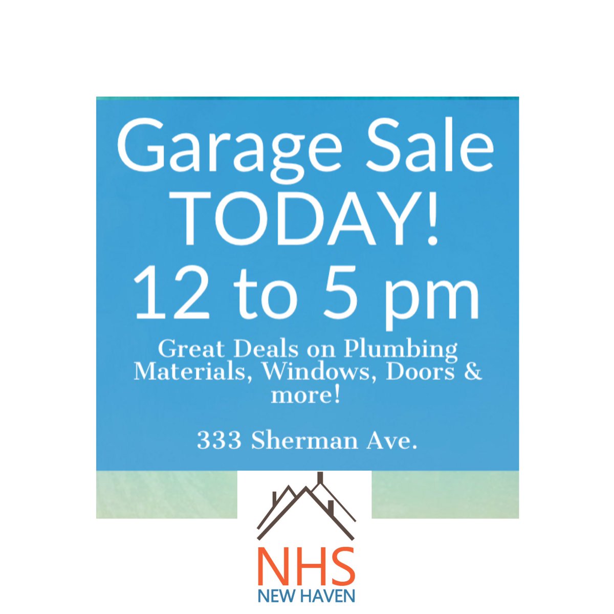 Come check out the home treasures at our first-ever garage sale!! Shop for plumbing materials, windows, fixtures, doors and more! #RareTreats #HomeThings #GarageSale #NewHaven