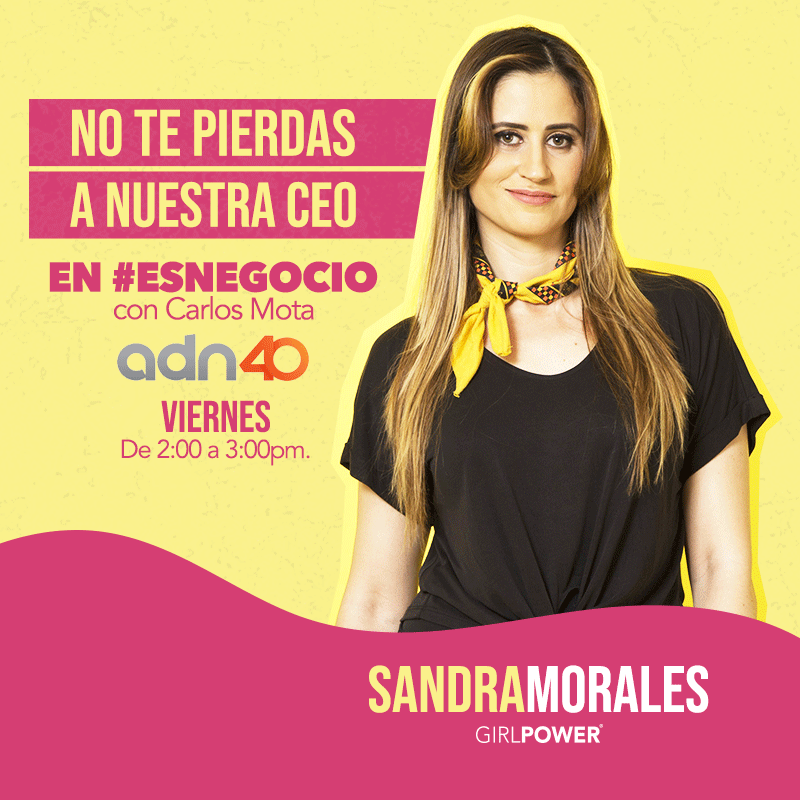 soygirlpower's tweet photo. 💜Manténte actualizada todos los viernes con las últimas noticias en empoderamiento y emprendimiento femenino con nuestra CEO, @SanmoralesL , a través de #EsNegocio con Carlos Mota en @adn40. https://t.co/AKmCb7BGwX