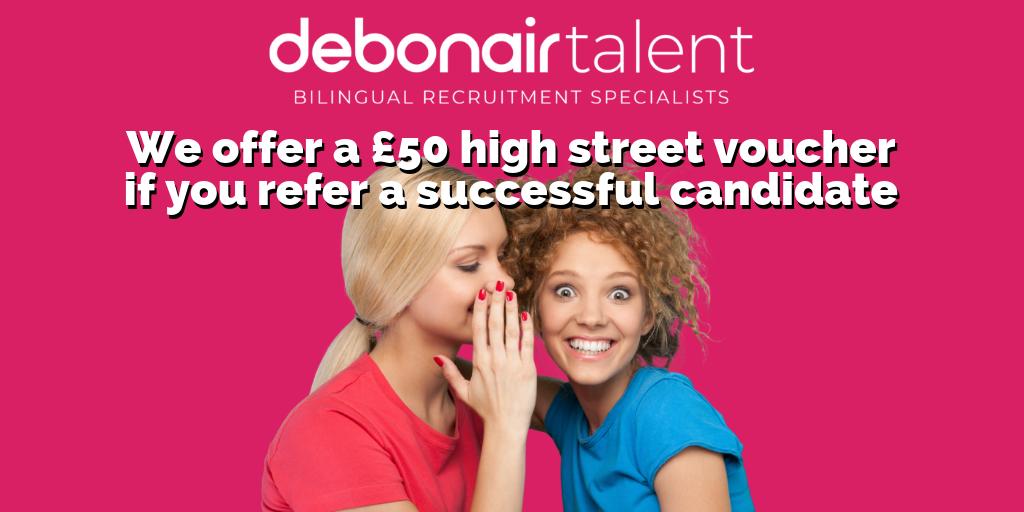 That’s great news! If you know someone who could be a potential bilingual candidate, get in touch! #BeDebonair #bilingual #recruitment debonairtalent.com