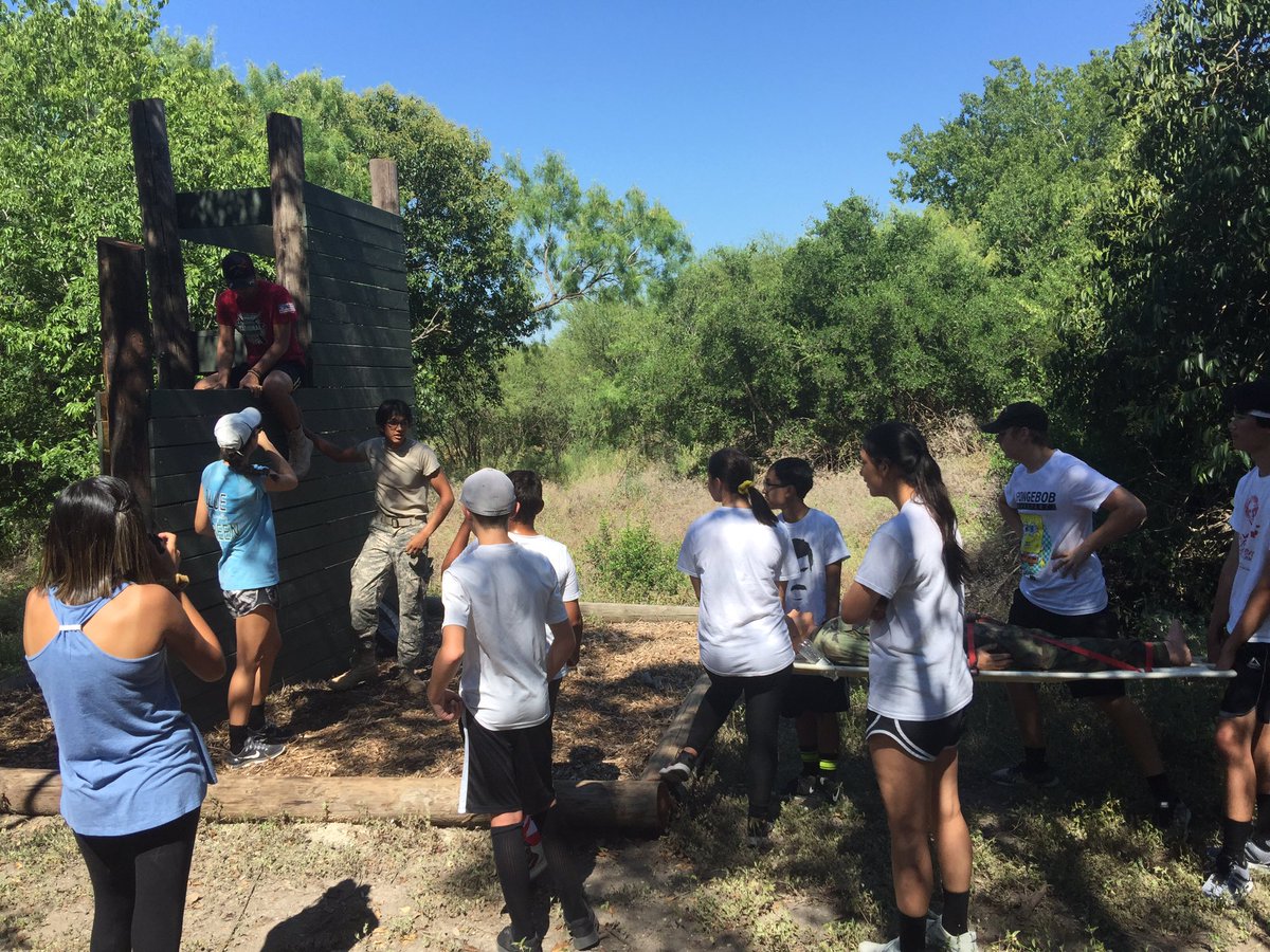 Johnson Jaguar JROTC, fished New Comers orientation with a vist to the NEISD JROTC Raider Training site