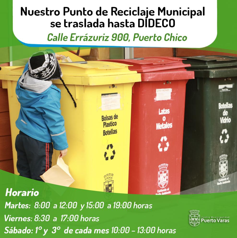 ♻️ A contar de hoy nuestro punto de reciclaje municipal cambia de casa... los esperamos