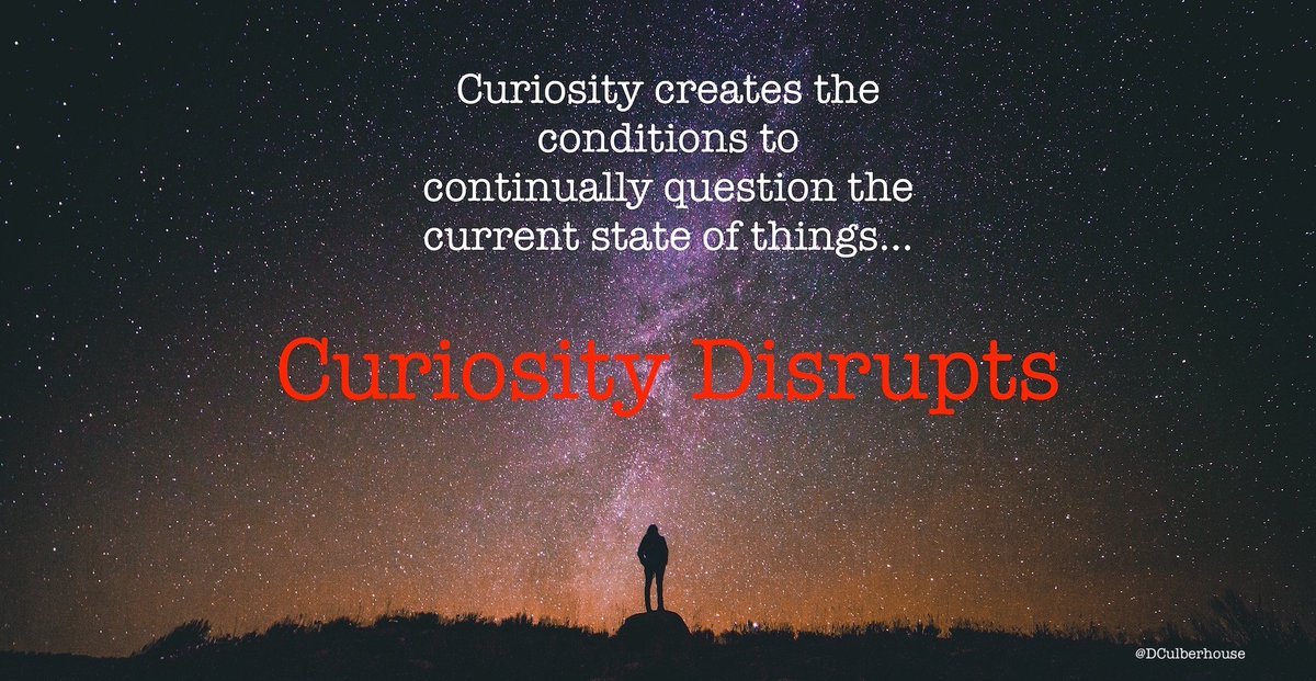 DCulberhouse's tweet photo. The status quo detests the questions and considerations that curiosity constantly creates…
#srswc19 https://t.co/kwpxZ3StZu