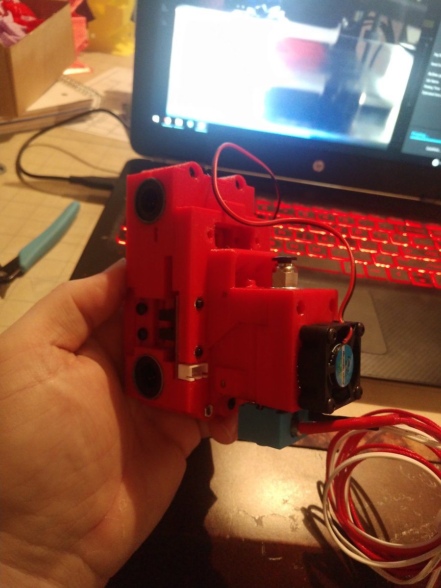 midwesttoken3d's tweet image. Print carriage for the Hypercube Evo coming along.
#mt3d
#bringingyourtabletopgametolife
#hypercubeevo