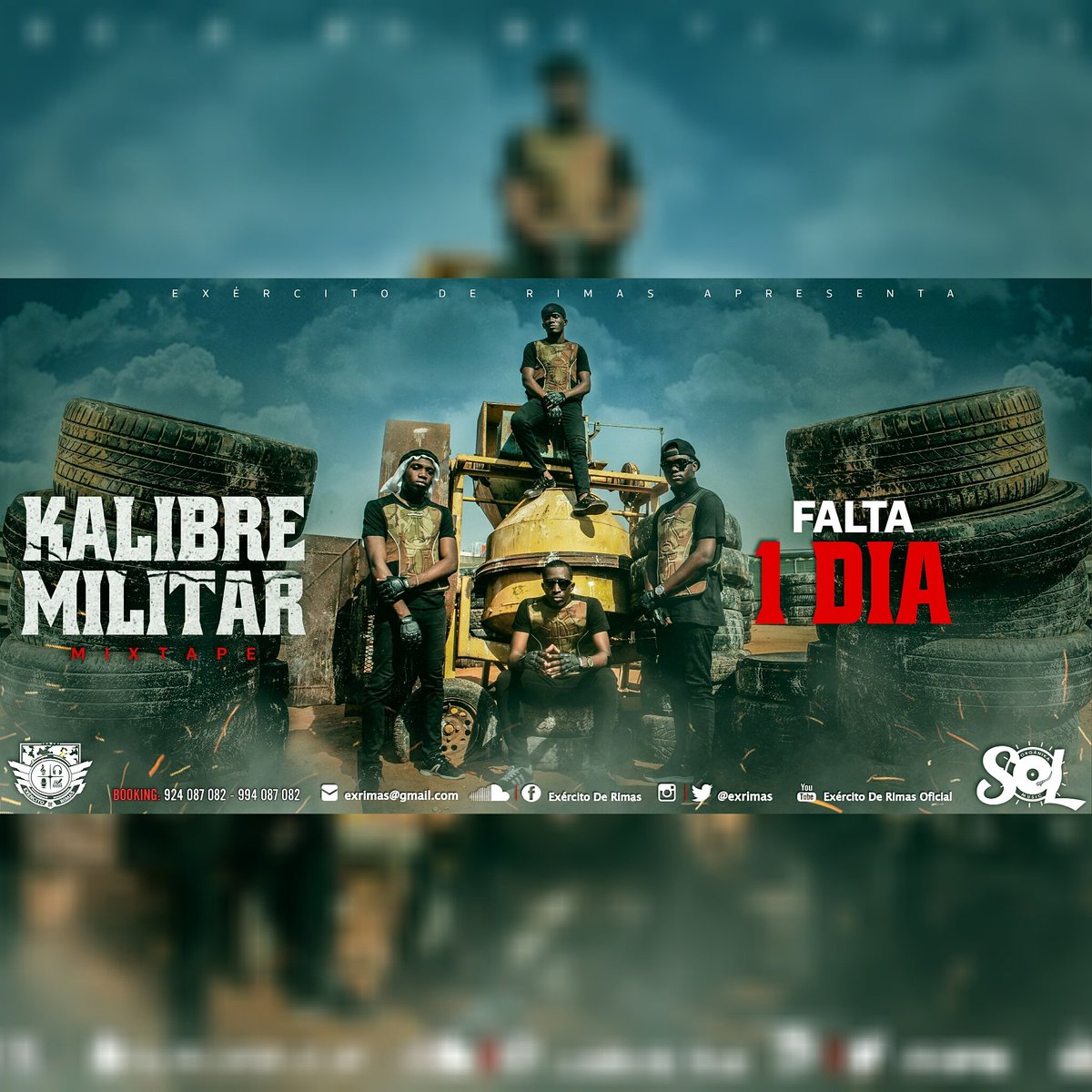 exrimas's tweet photo. É já amanhã 😲
As 19h:00 em todas as nossas plataformas Digitais e no Portal e canal do Youtube Hip Hop Em Dia, o lançamento da Mixtape Kalibre Militar.

Falta só mais 1⃣ Dia para o lançamento oficial. 😉

#ExR ✨
#ExércitoDeRimas 🎙
#KalibreMilitar 💿
#ExR2019 🎶
#G1ÉoBlock 🔥 https://t.co/CJ6wh75BGJ
